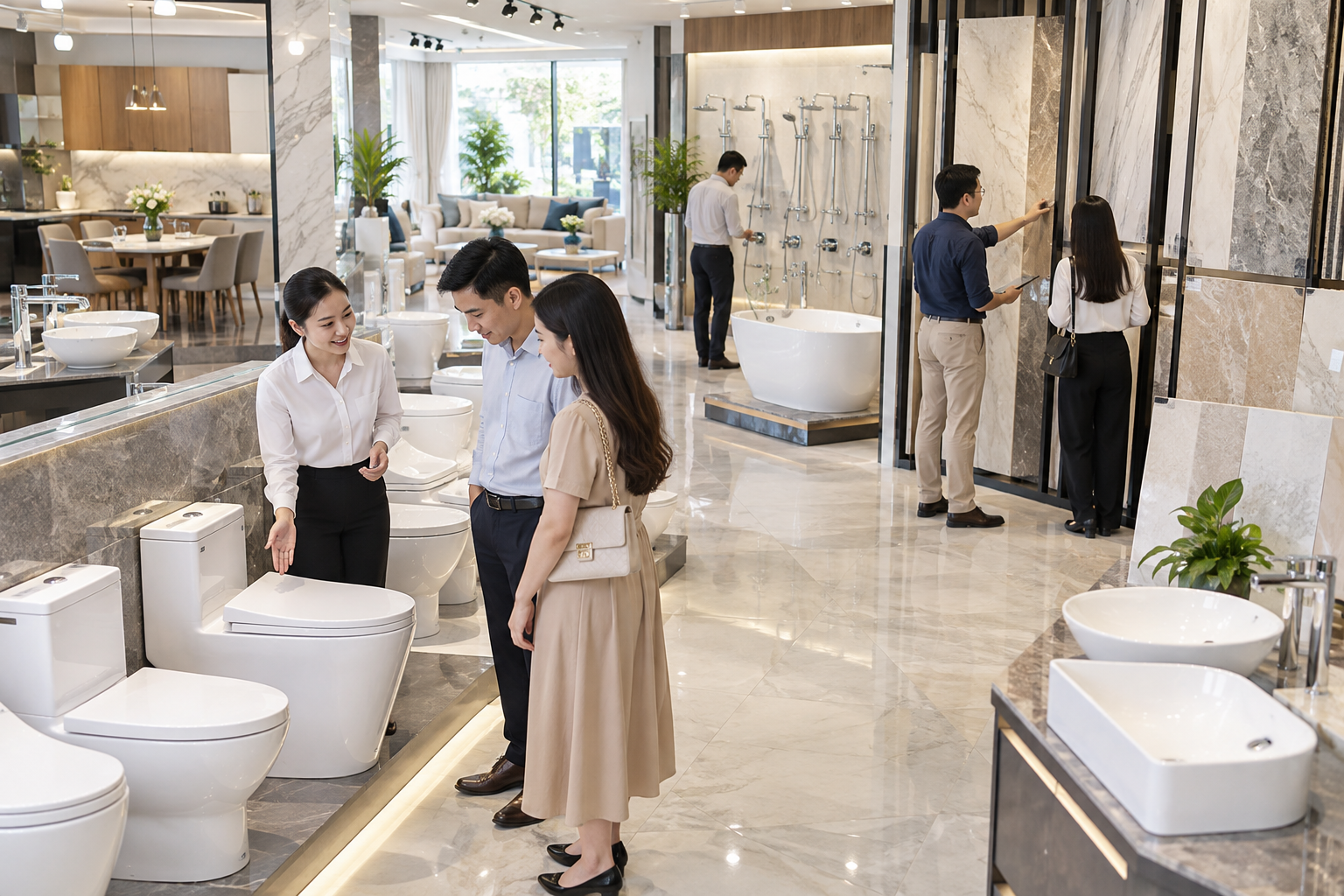 Bộ thiết bị vệ sinh giá rẻ: Cách chọn tiết kiệm, bền đẹp