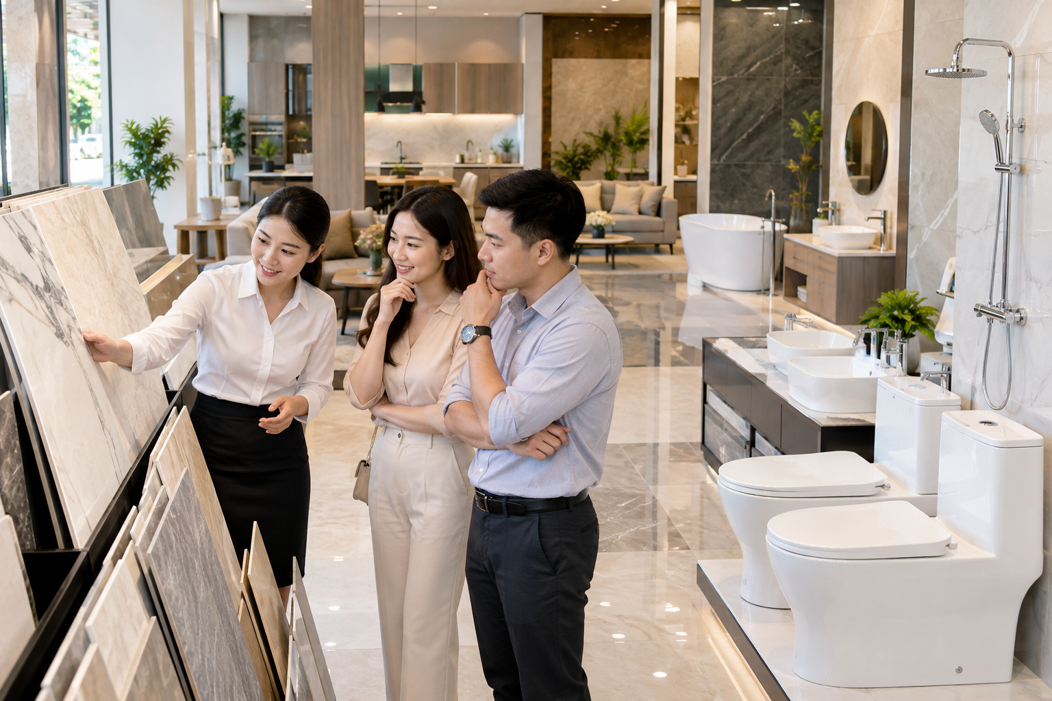 Gạch ốp lát Nam Na: Hướng dẫn chọn gạch đẹp, đúng công năng