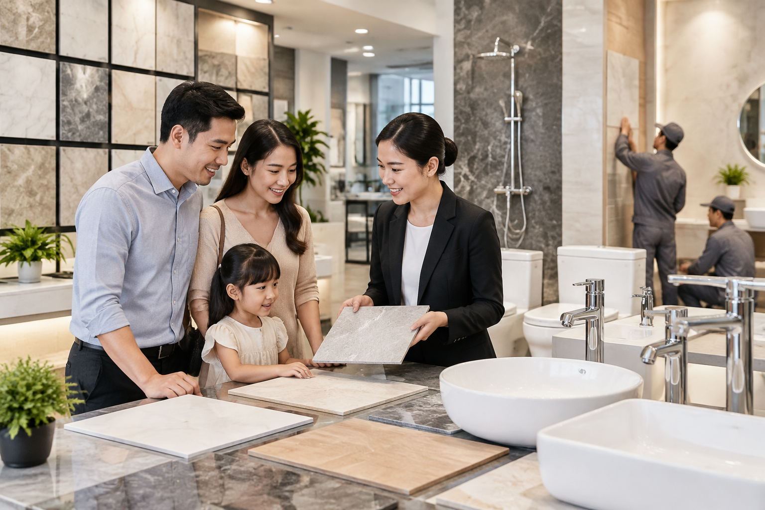 Giới thiệu Thiết bị vệ sinh & gạch ốp lát Nam Na cho nhà đẹp