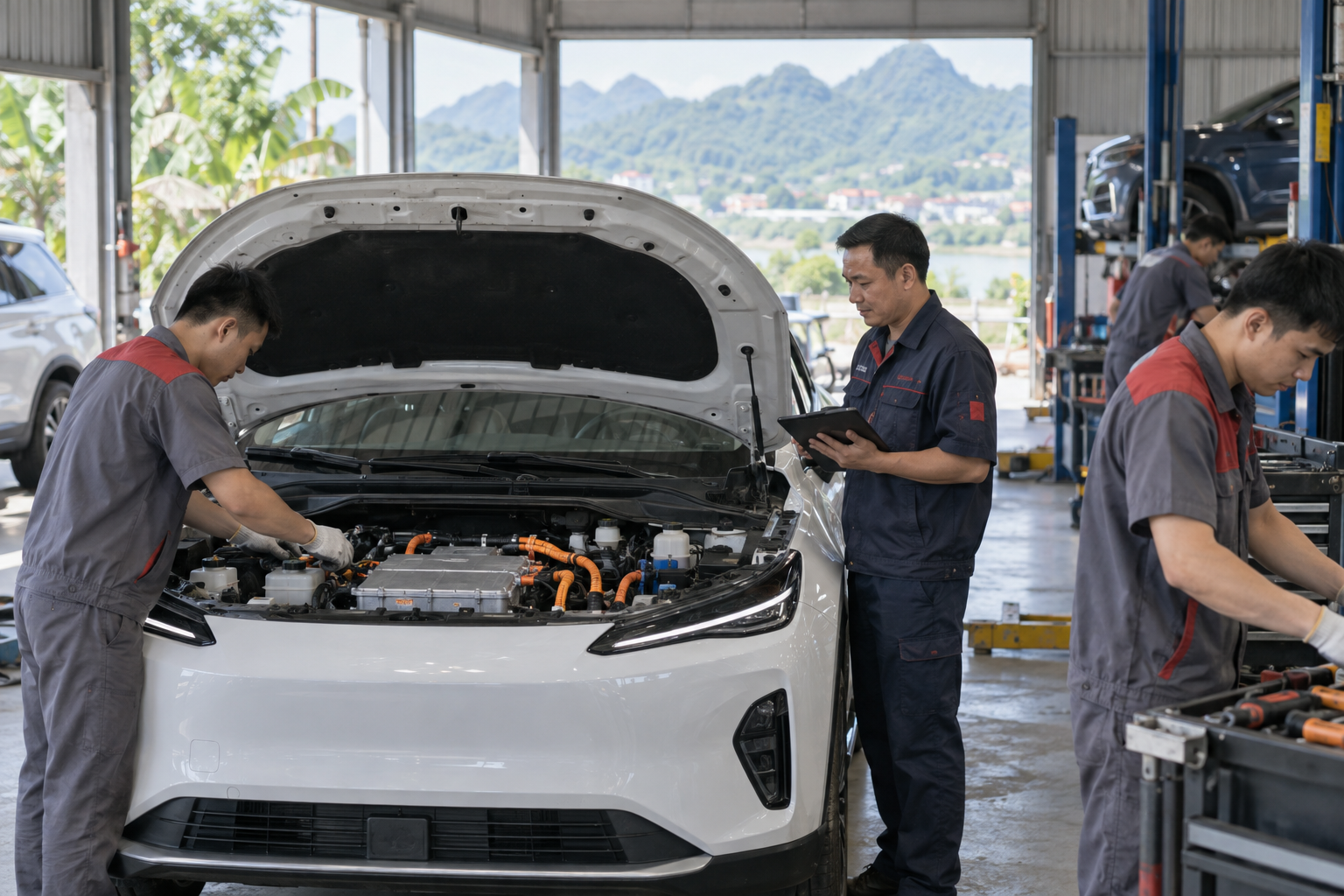 Hướng dẫn bảo dưỡng ô tô điện tại Nghệ An cho chủ xe
