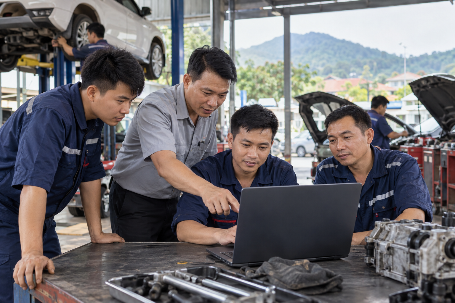 Hướng dẫn ứng dụng AI cho gara ô tô tại Nghệ An hiệu quả
