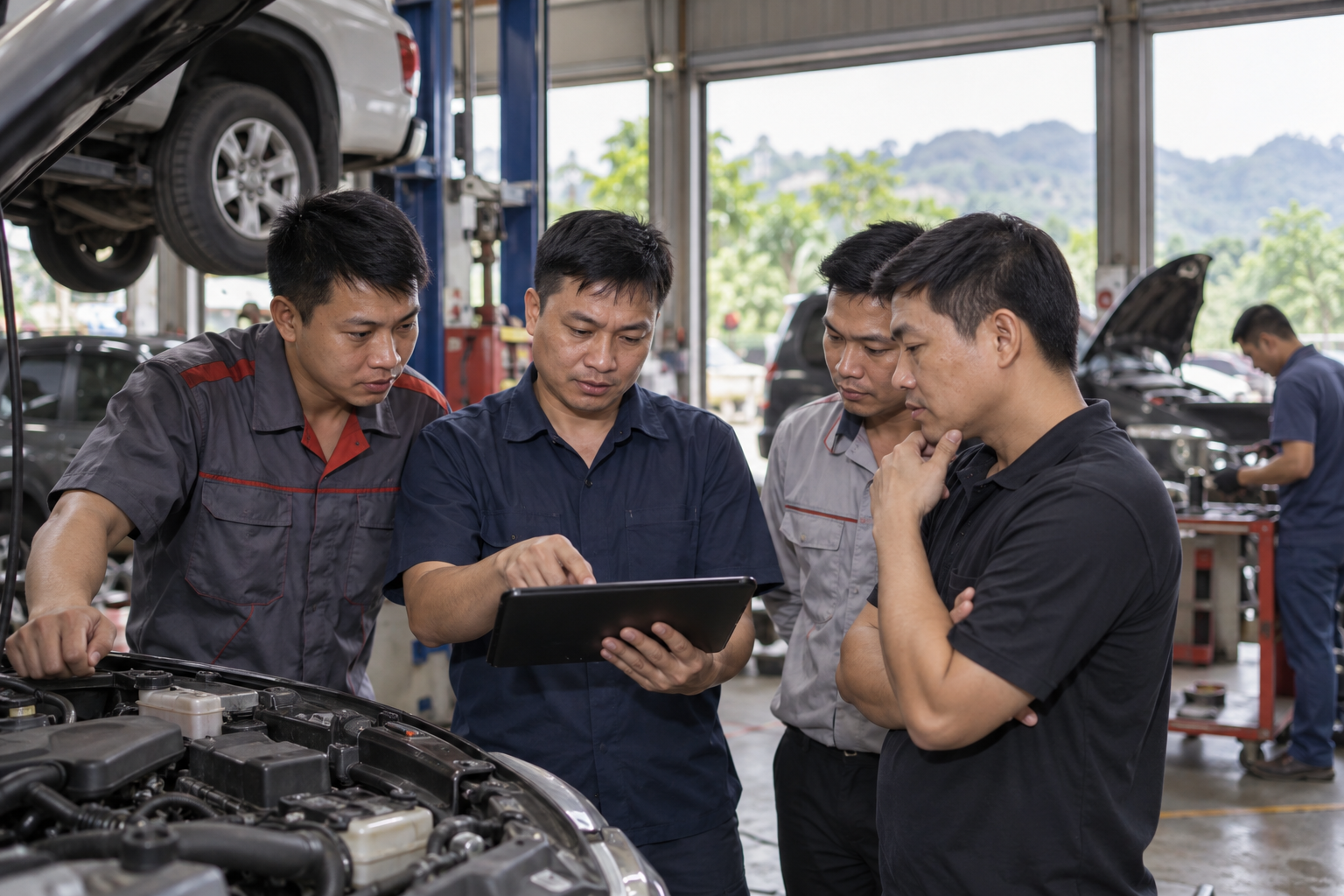 AI hỗ trợ chẩn đoán lỗi ô tô: Hướng dẫn cho gara Nghệ An