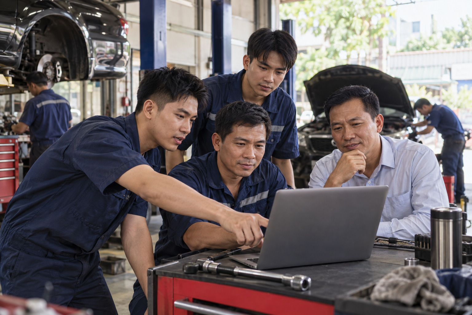 Chọn phần mềm nhắc lịch bảo dưỡng ô tô tự động cho gara